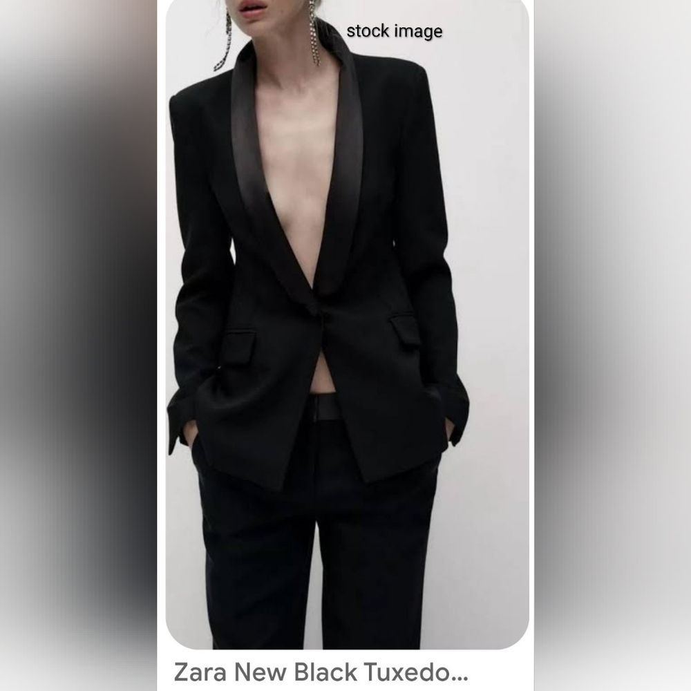 Zara Black Tuxedo Blazer And Pants